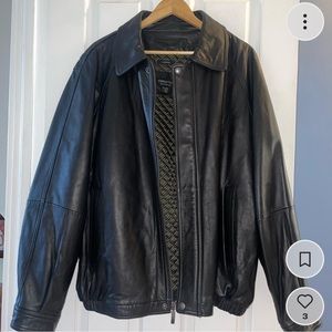 LIZ CLAIBORNE leather coat